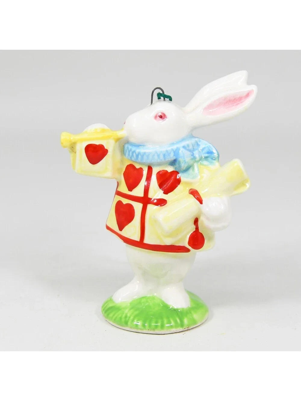 VTG Alice in Wonderland White Rabbit Porcelain Ornament A Company Friends 1979